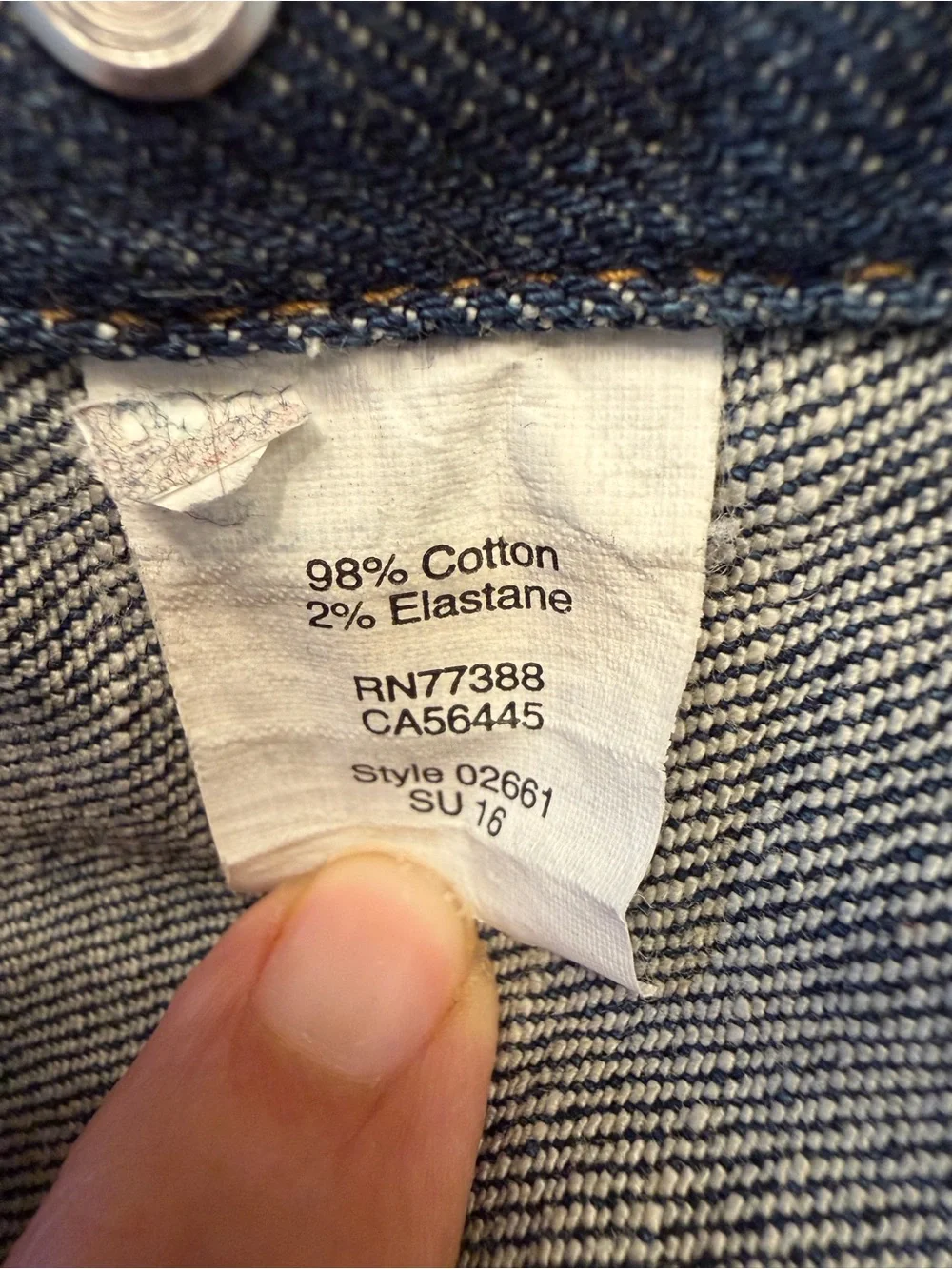 J. Crew Vintage-Style Medium Blue Denim Jacket
